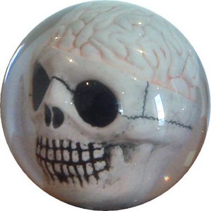 Clear Brain Bowling Ball